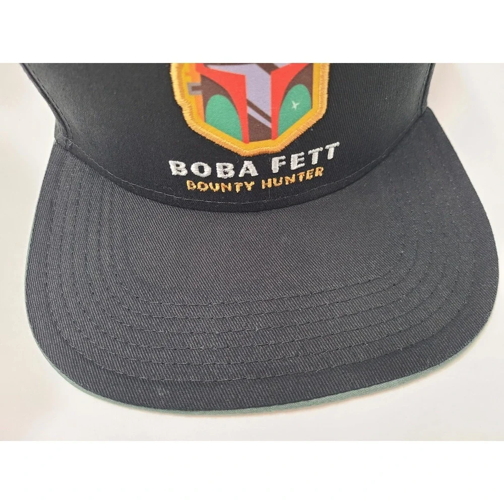 Youth Boba Fett Bounty Hunter Star Wars Snapback Hat Cap Movie Boy‎ Girl Black